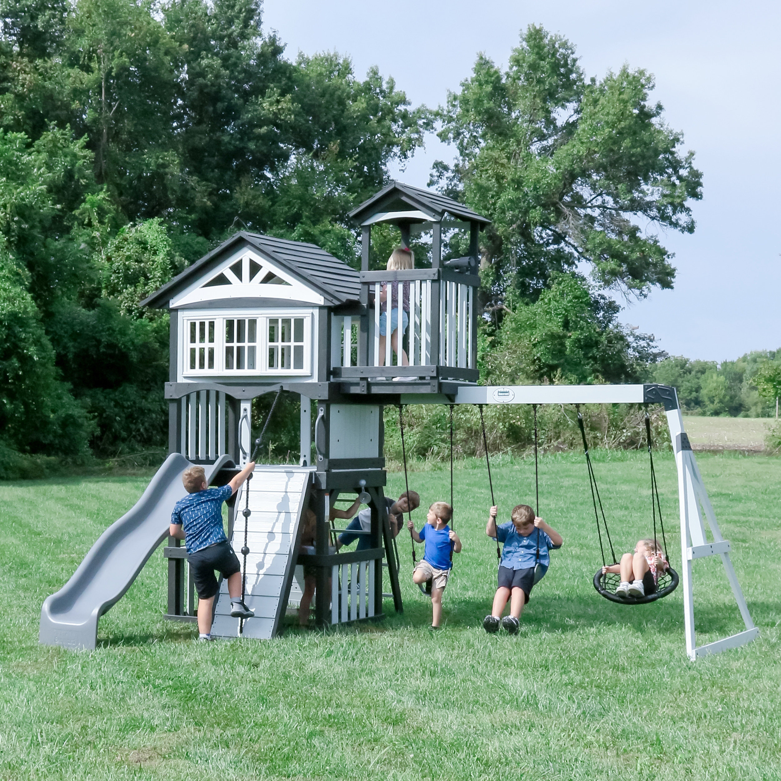 Backyard Discovery Whispering Point Swing Set Reviews Wayfair